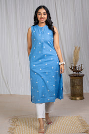 Lapis South Cotton Embroidery Kurta