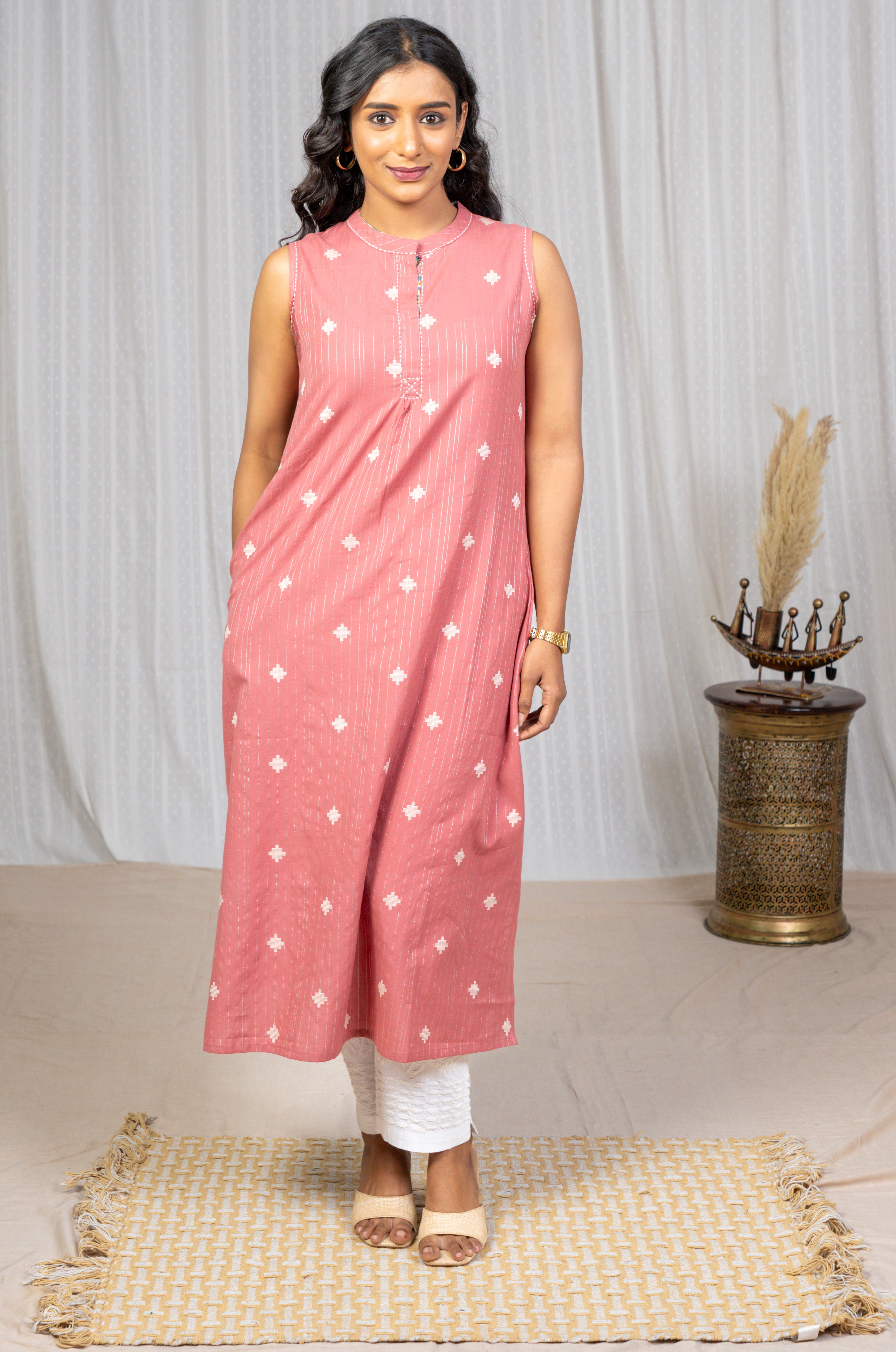Petal South Cotton Embroidery Kurta