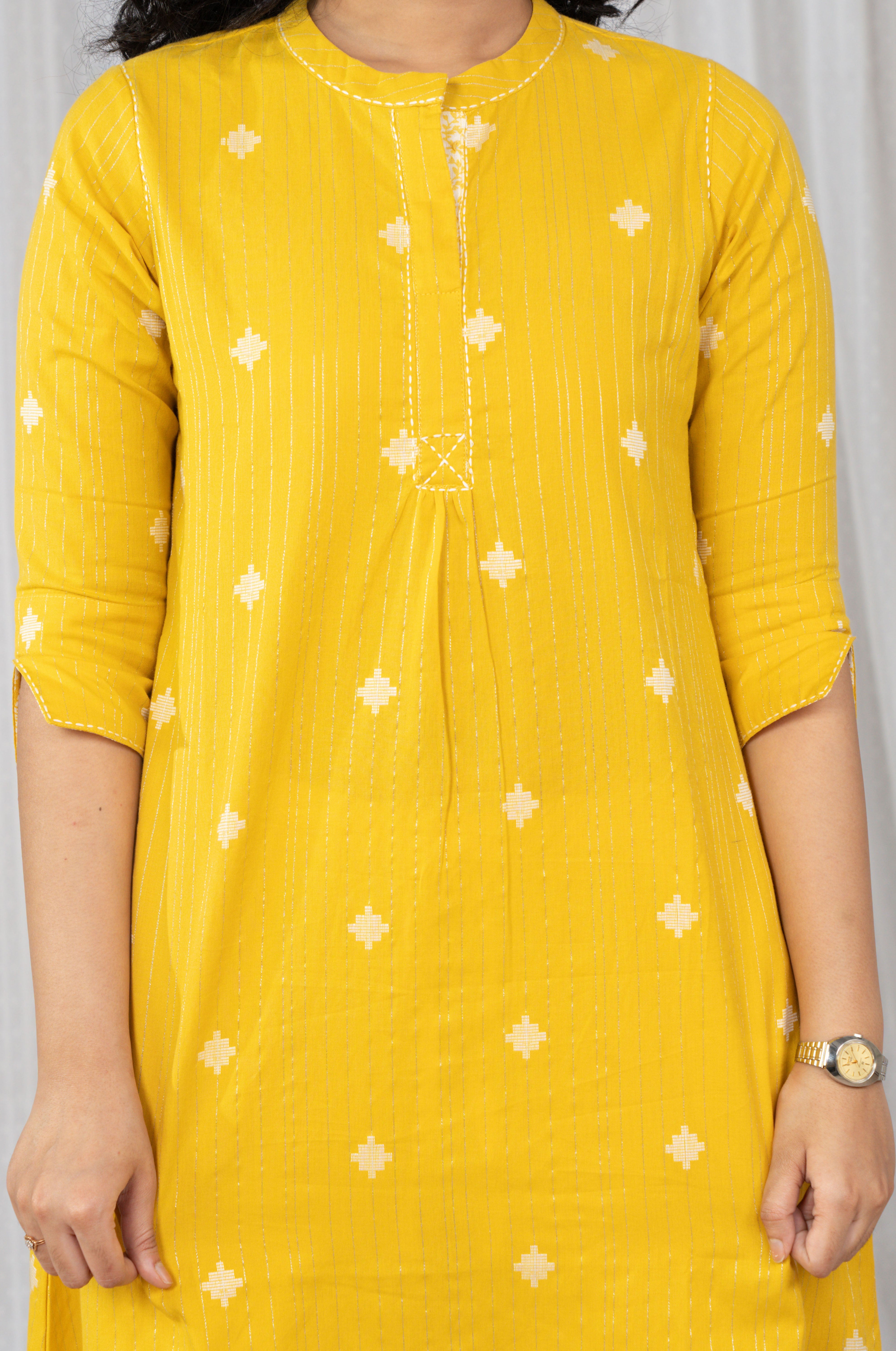 Buttercup South Cotton Embroidery Kurta