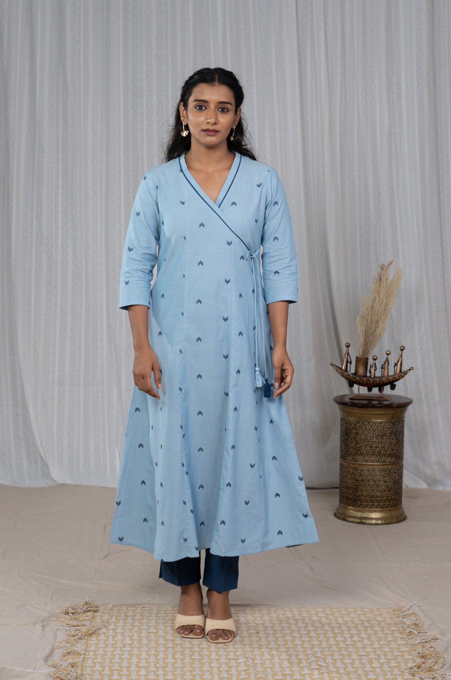 Arctic South Cotton Angrakha Kurta