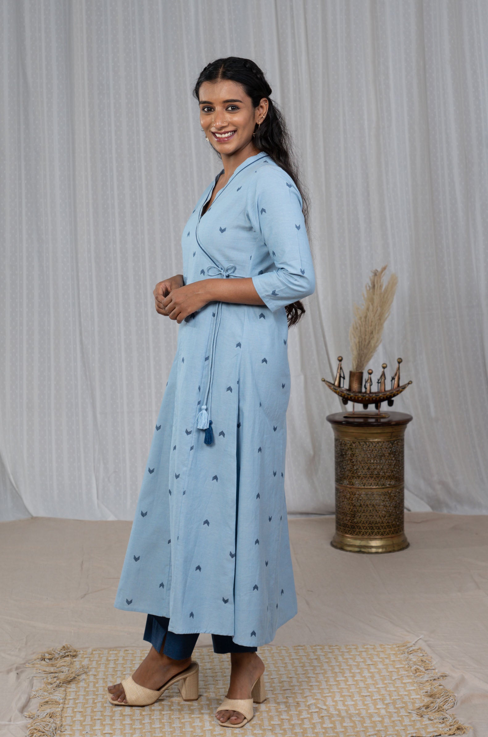 Arctic South Cotton Angrakha Kurta