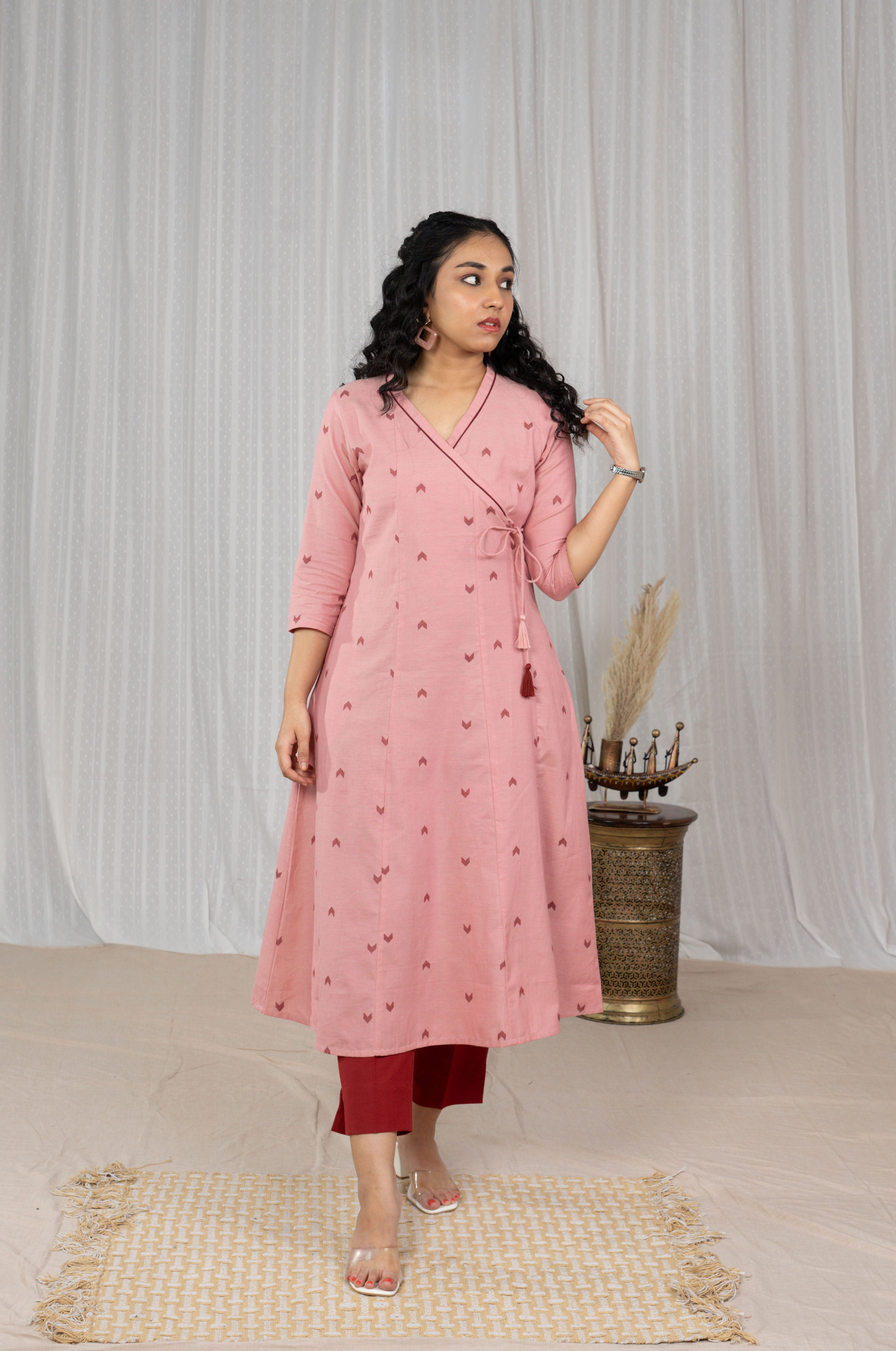 Raktima south cotton Angrakha Kurta