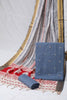 Grey Handwoven Cotton Jacquard Suit with Kalamkari Dupatta (3 pc set)