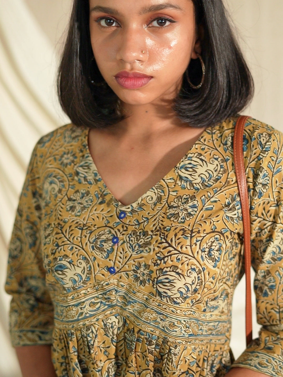 Antique Sunshine Kalamkari Dress