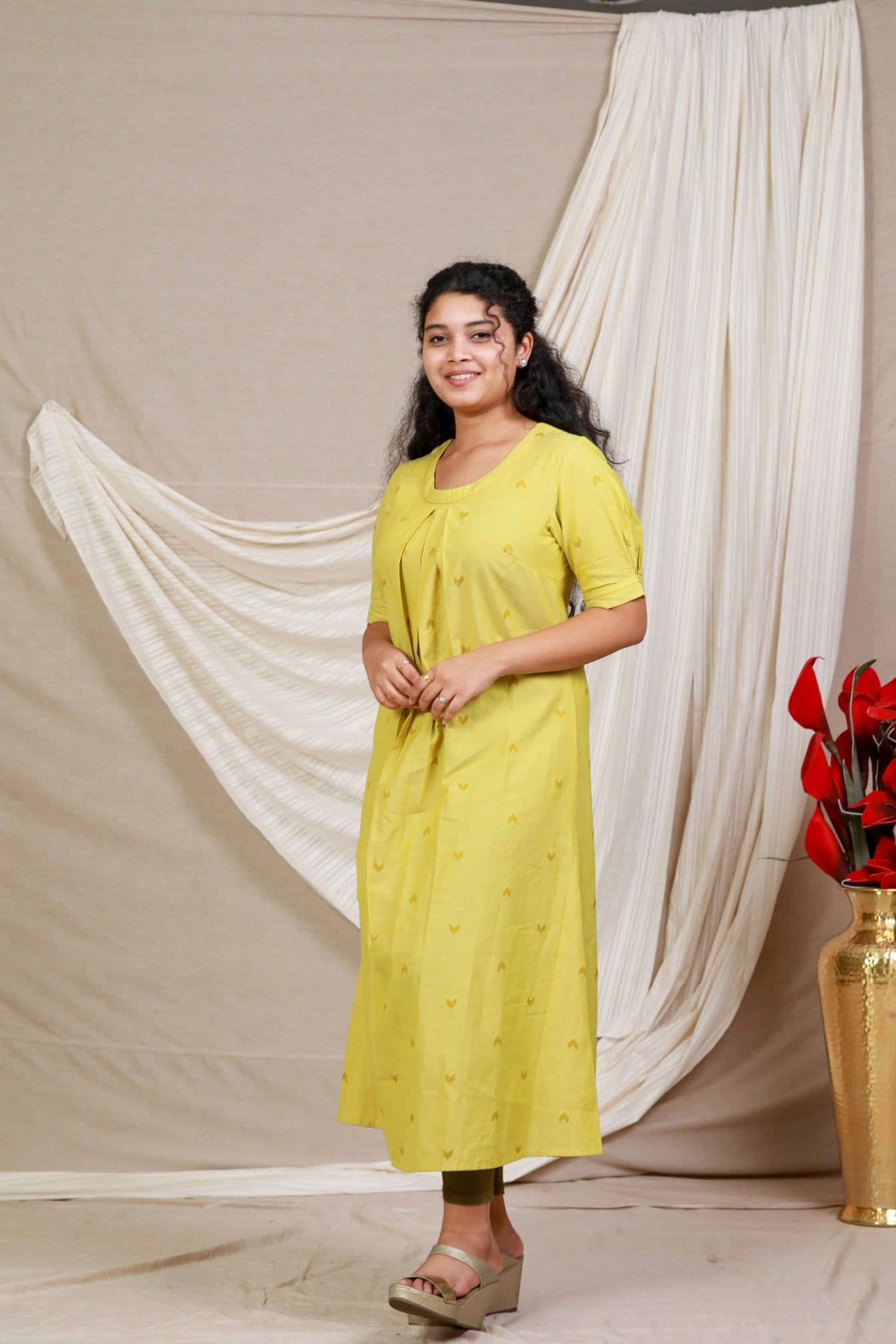 Drapina South Cotton A-Line Kurta