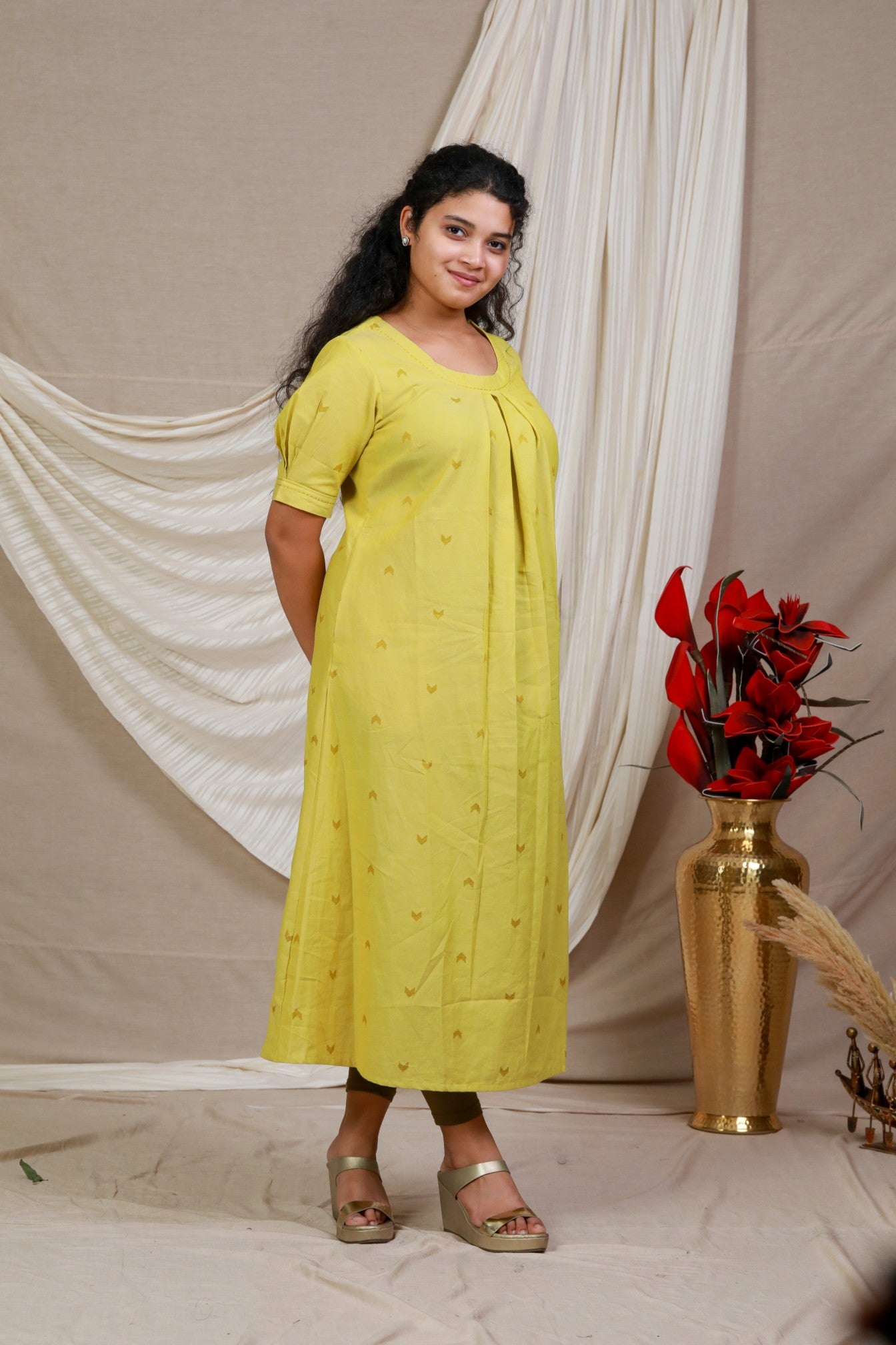 Drapina South Cotton A-Line Kurta