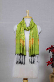 Neon Green SICO Ikat Stole (SILK X COTTON)
