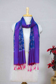 Purple SICO Ikat Stole (SILK X COTTON)