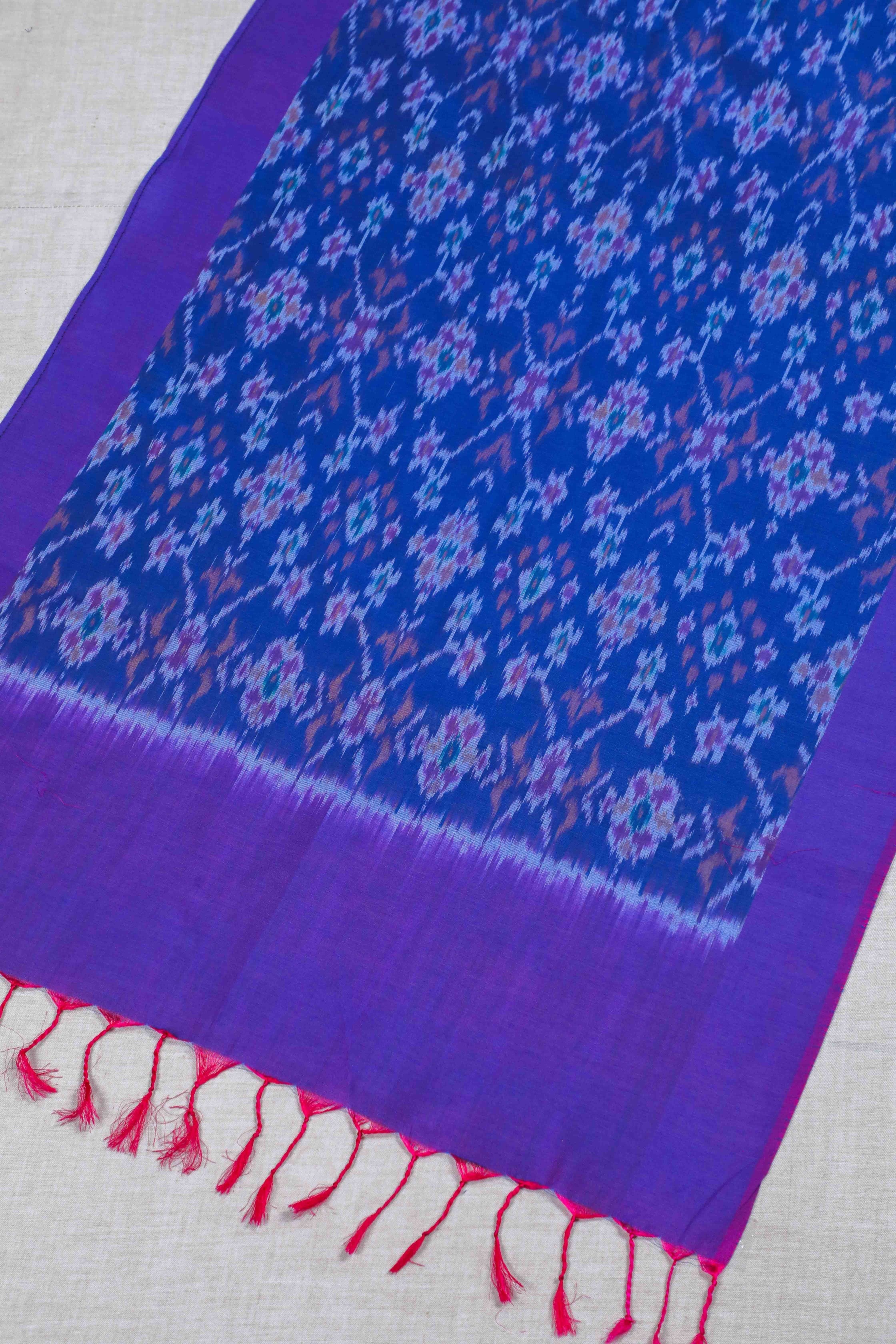 Purple SICO Ikat Stole (SILK X COTTON)