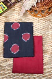 Charcoal Authentic Pochampally Cotton Ikat Mix & Match
