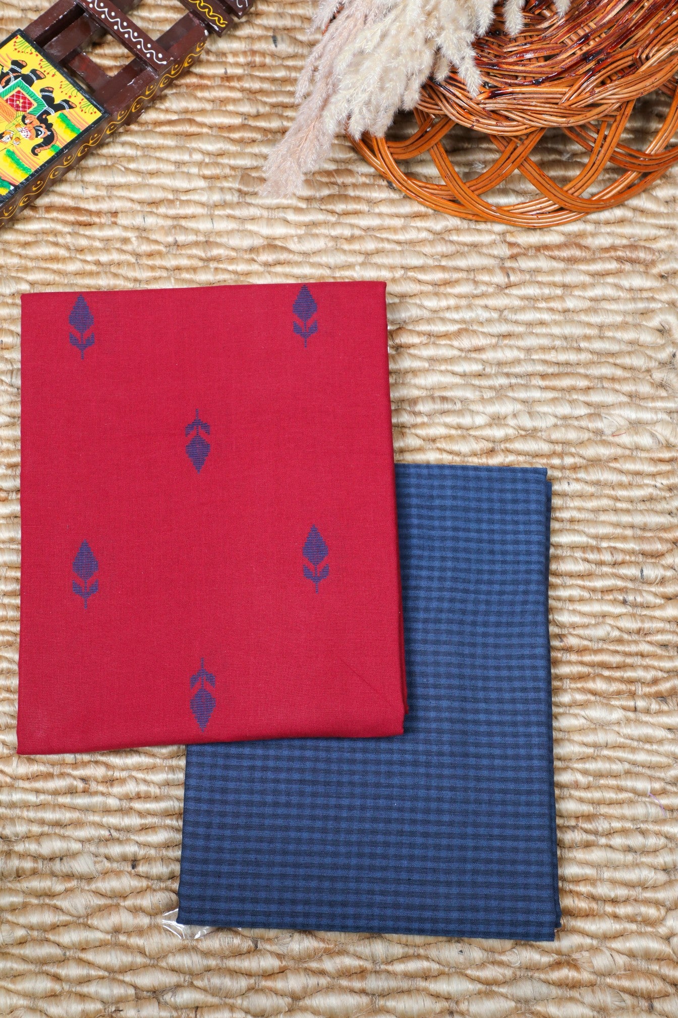 Red Handwoven South Cotton Mix & Match