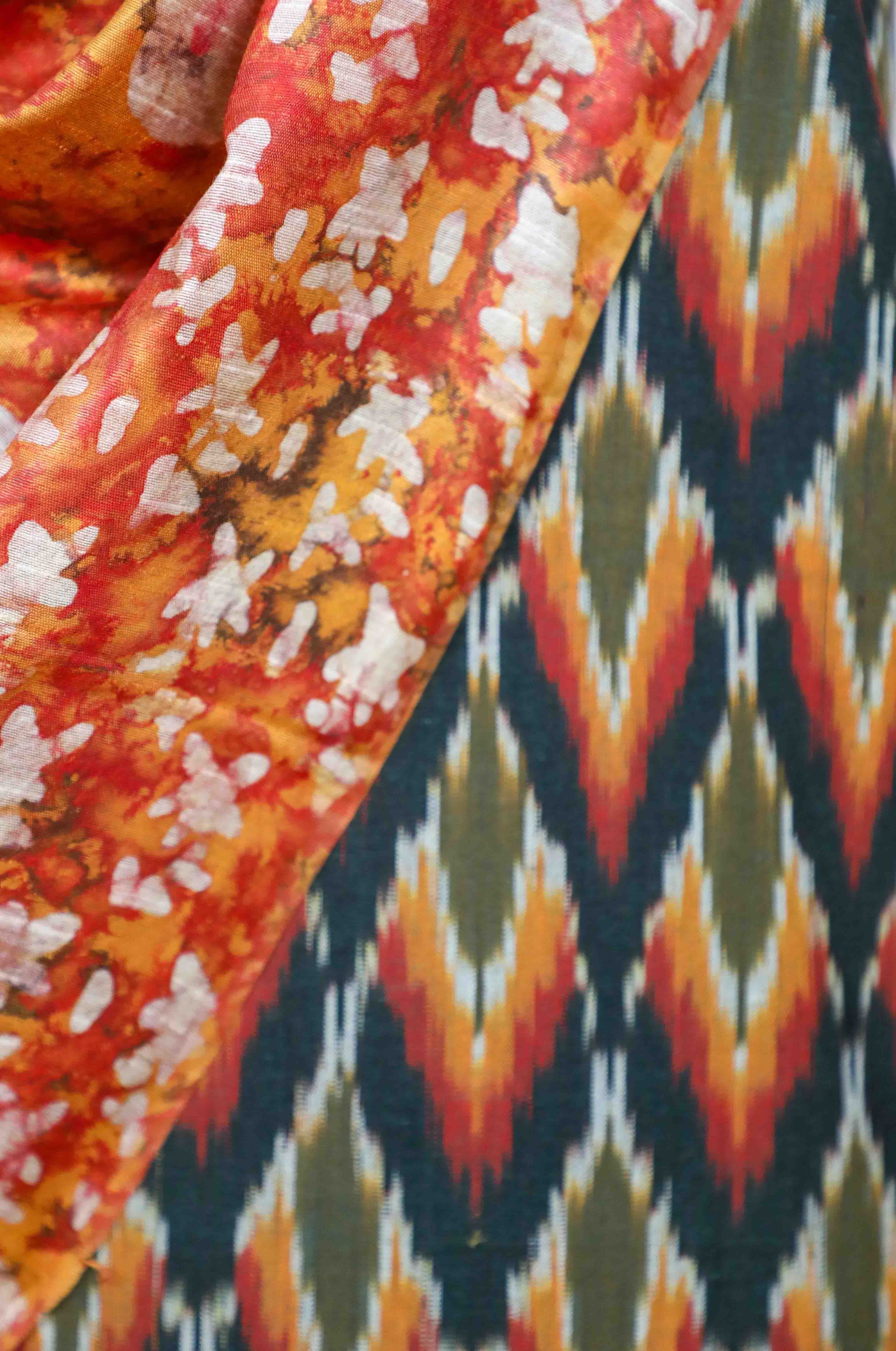 Green Handloom Ikat Mix & Match