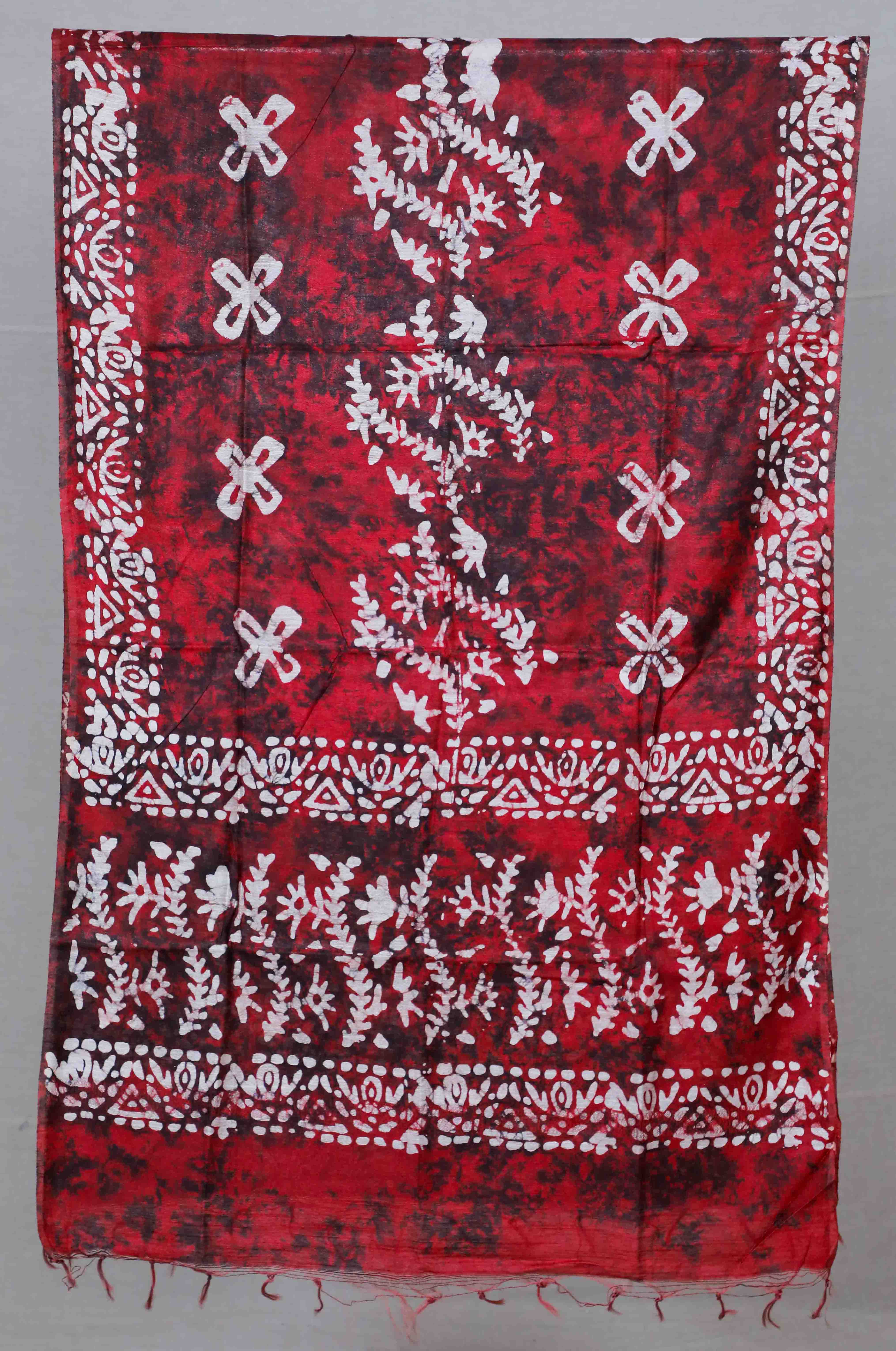 Red Handloom Ikat Mix & Match