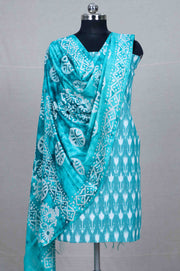 Turquoise Green Handloom Ikat Mix & Match
