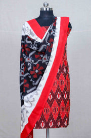 Red Handloom Ikat Mix & Match