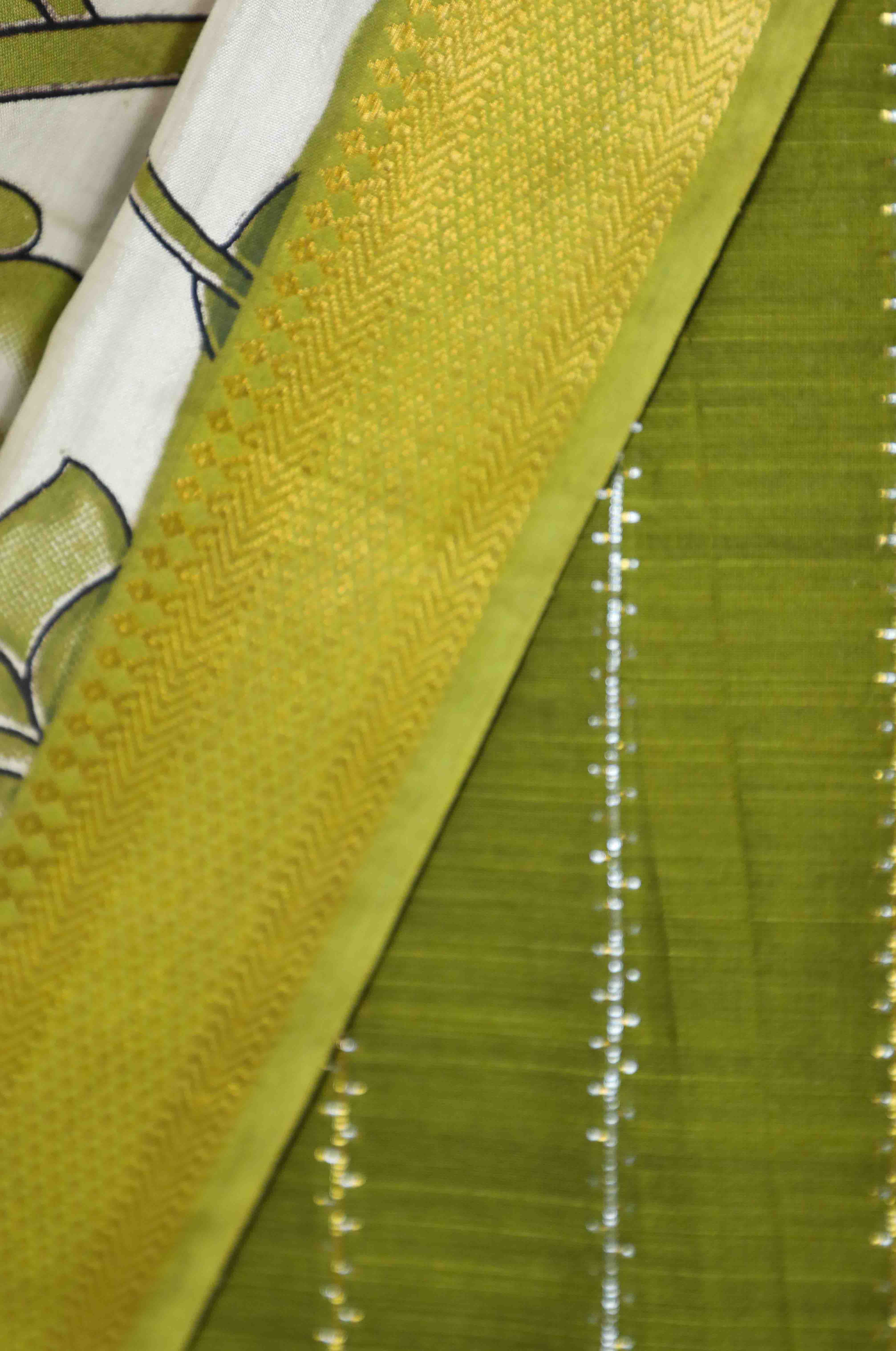 Green Raw Silk Mix & Match