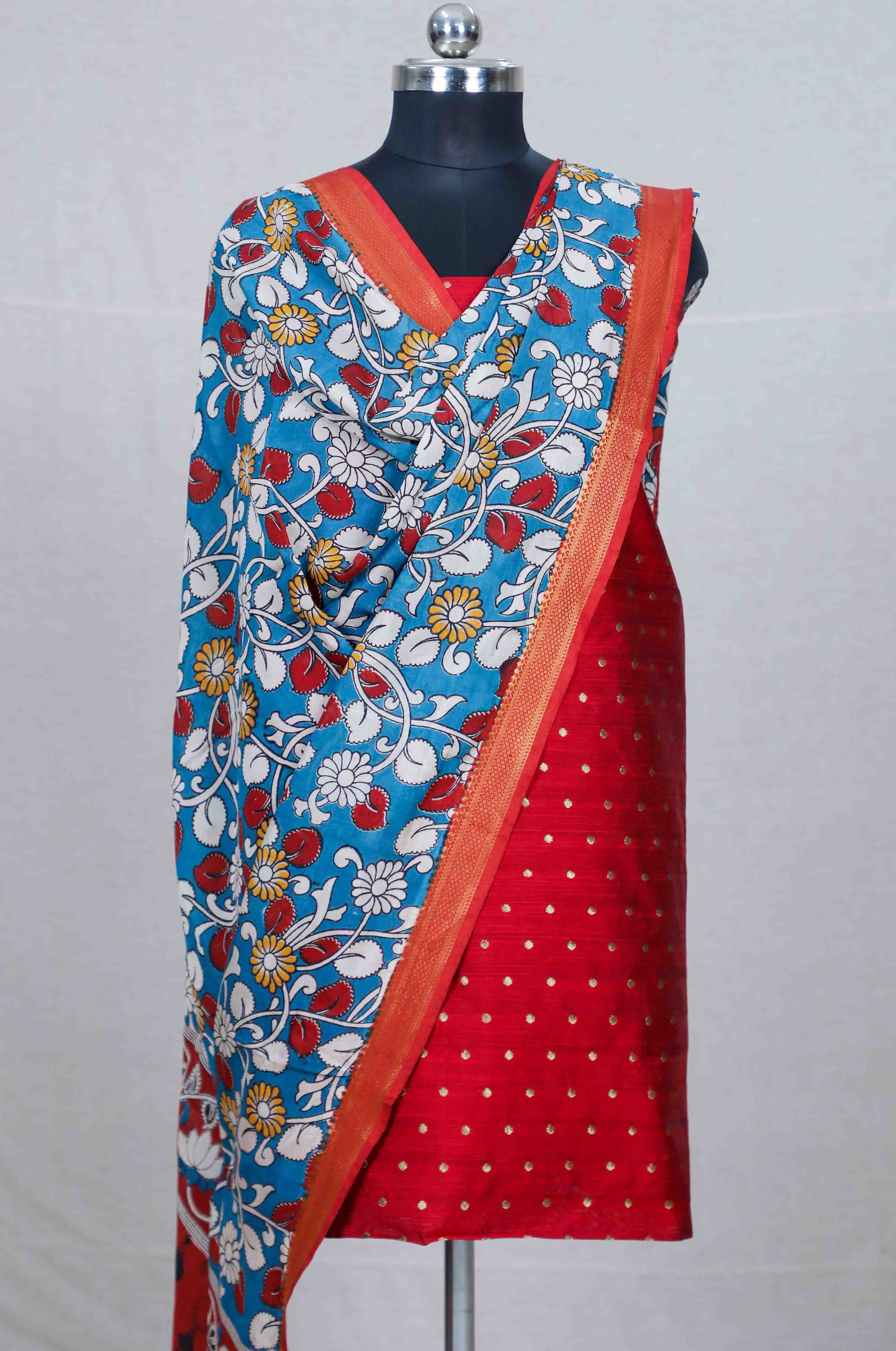 Red Raw Silk Mix & Match