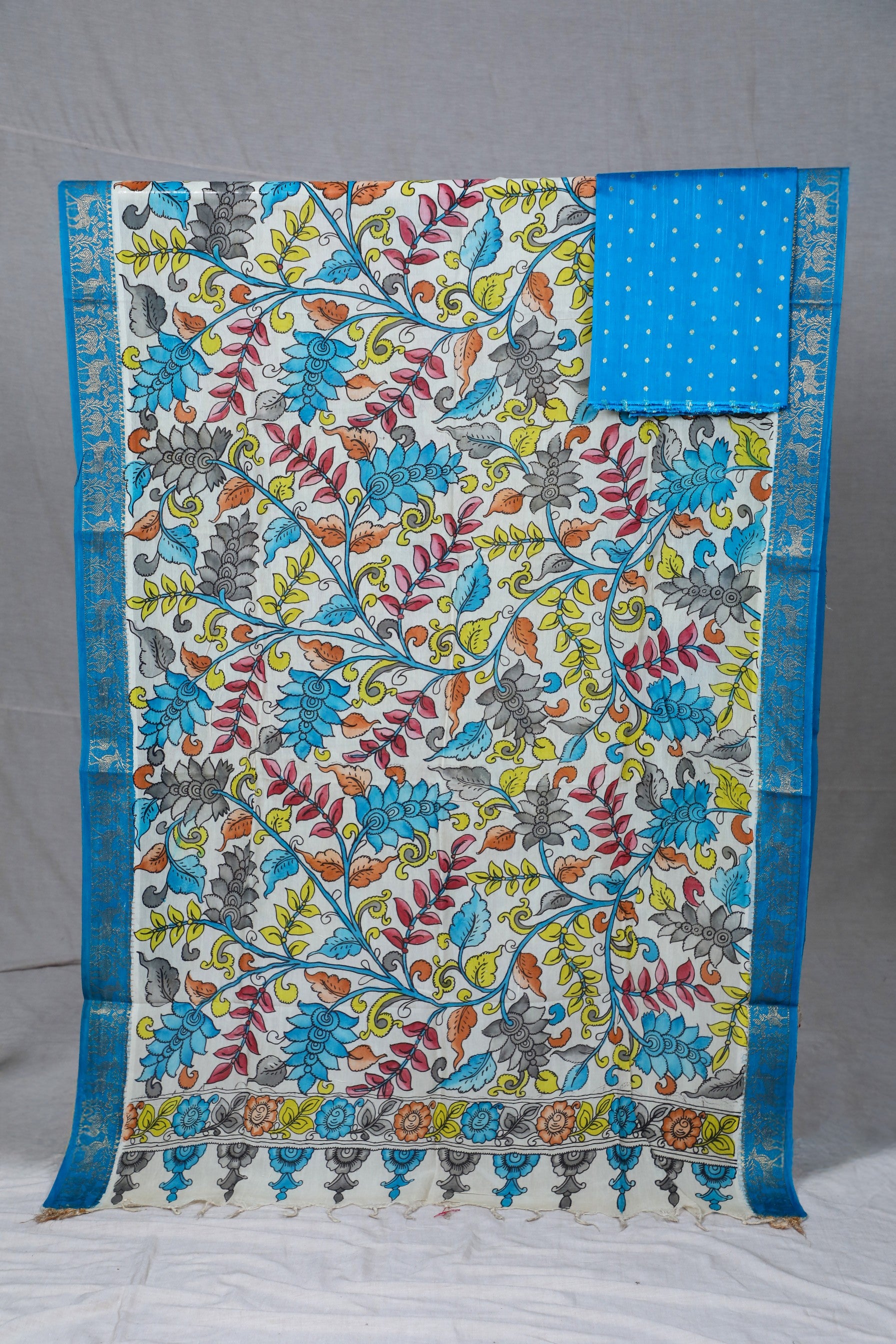 Sky Blue Raw Silk Mix & Match