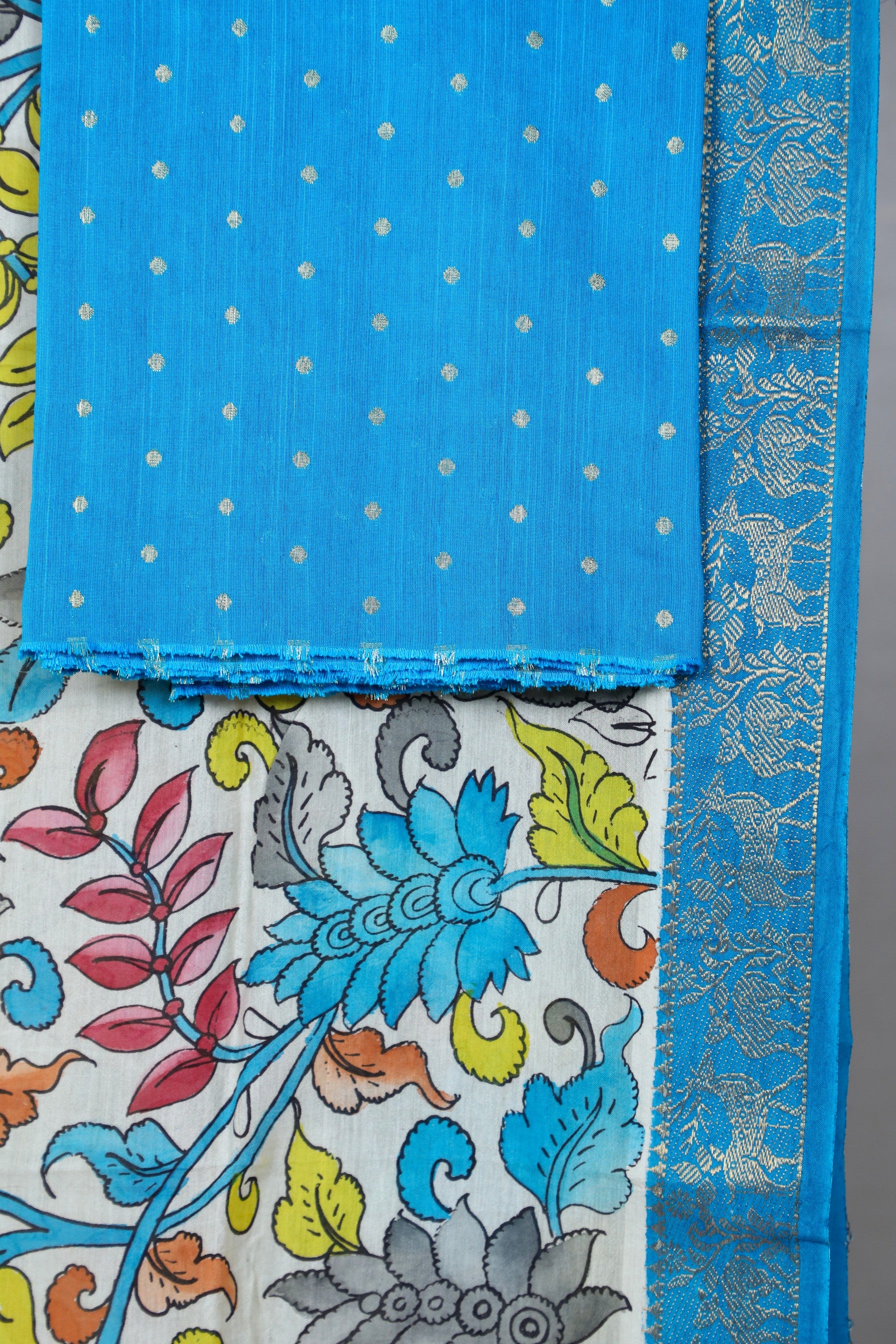 Sky Blue Raw Silk Mix & Match