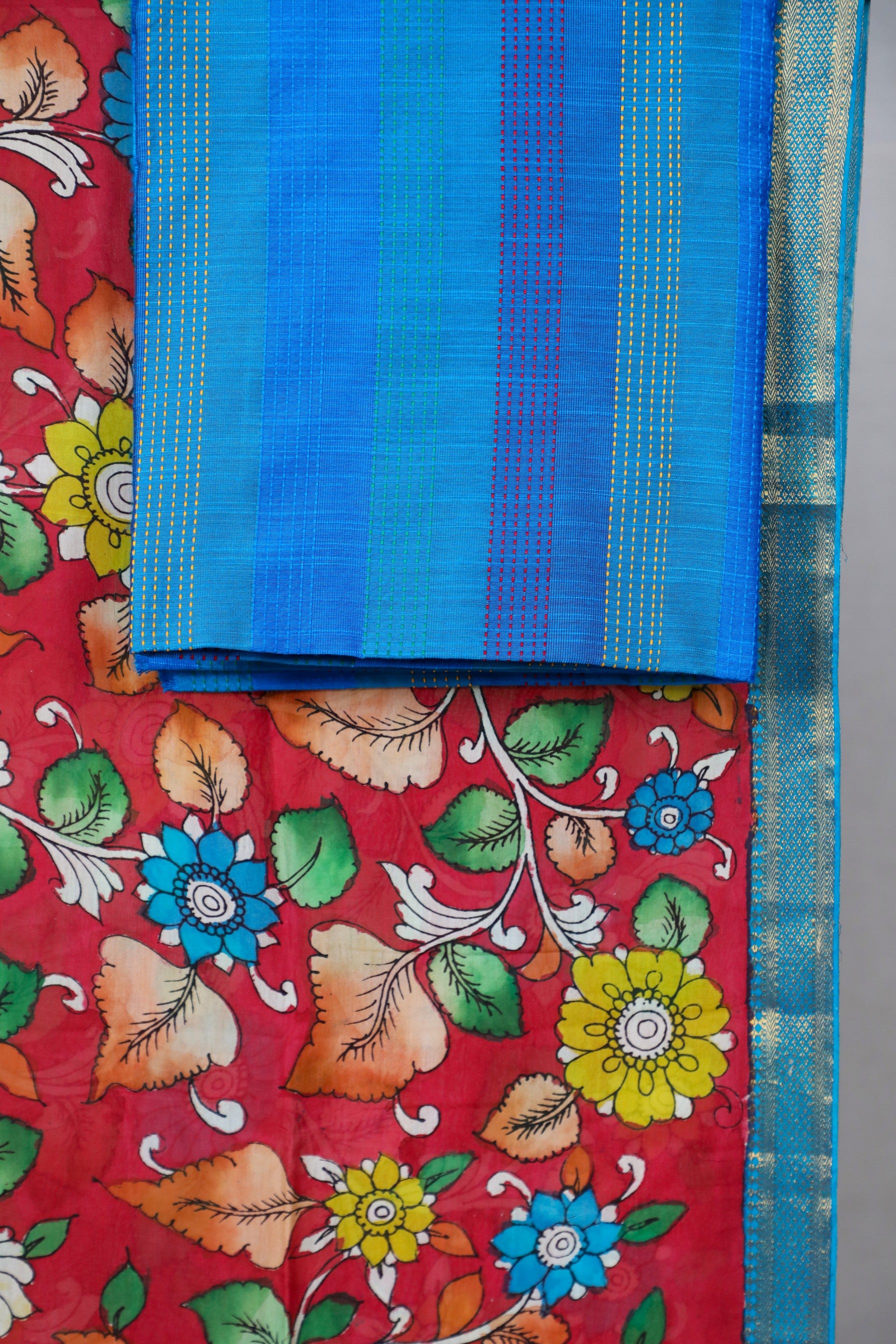 Sky Blue Raw Silk Mix & Match