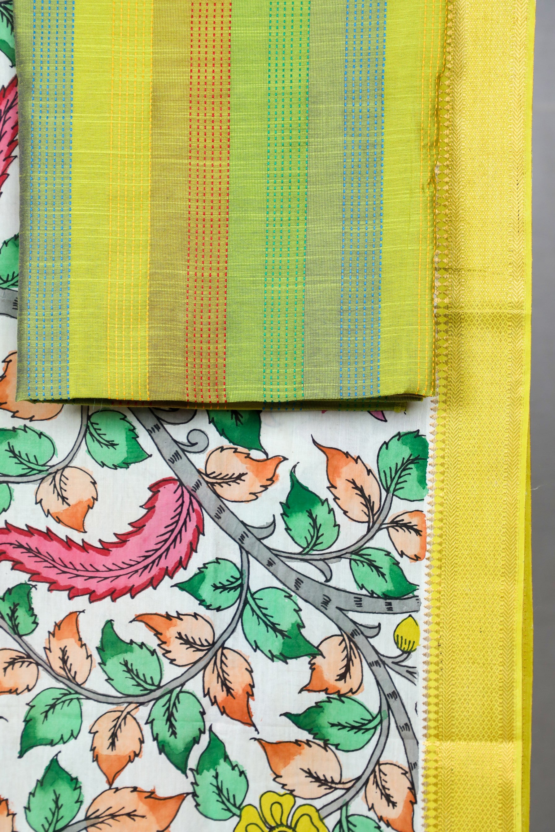 Green Raw Silk Mix & Match