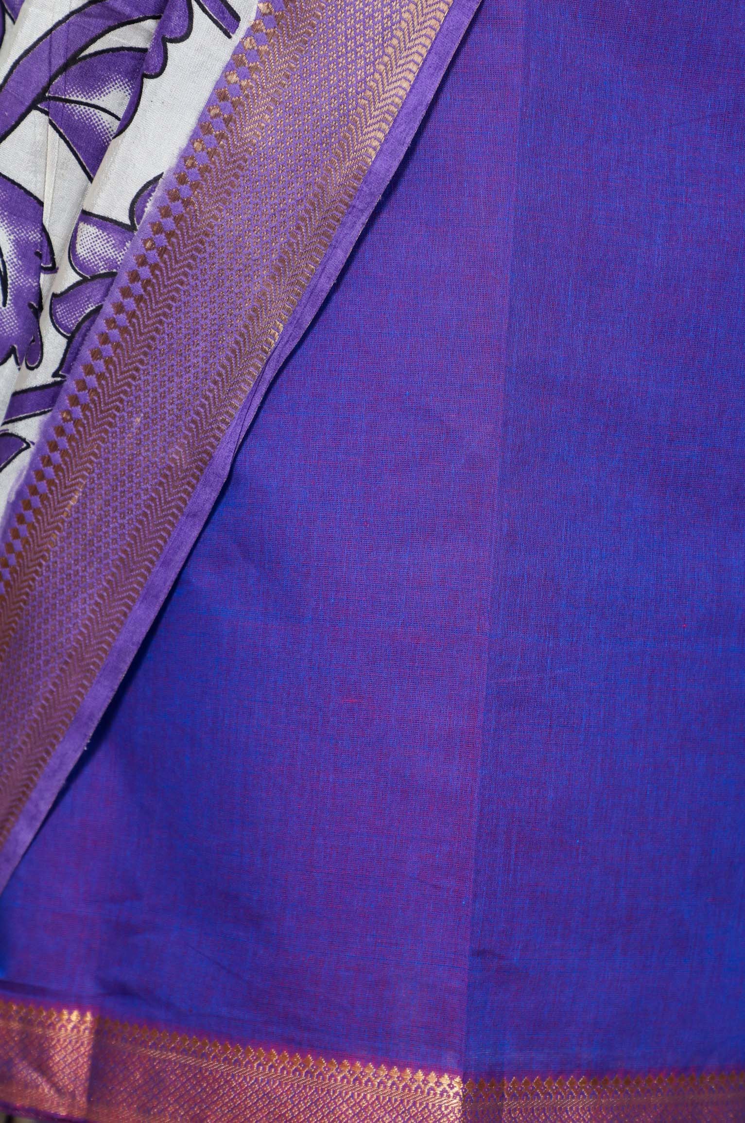 Violet Mangalgiri Nizam Border Mix & Match
