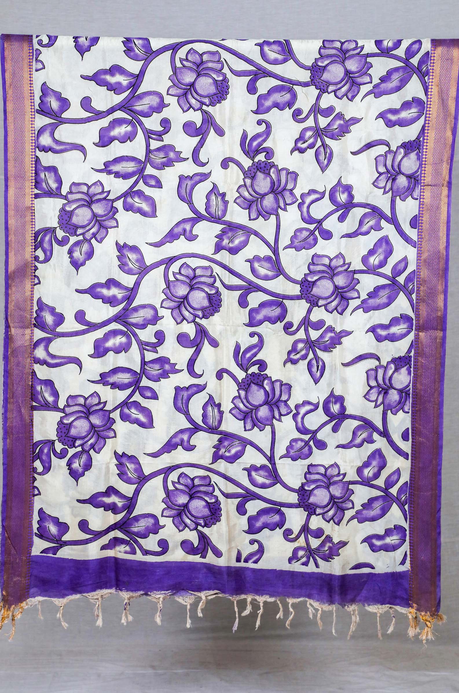 Violet Mangalgiri Nizam Border Mix & Match