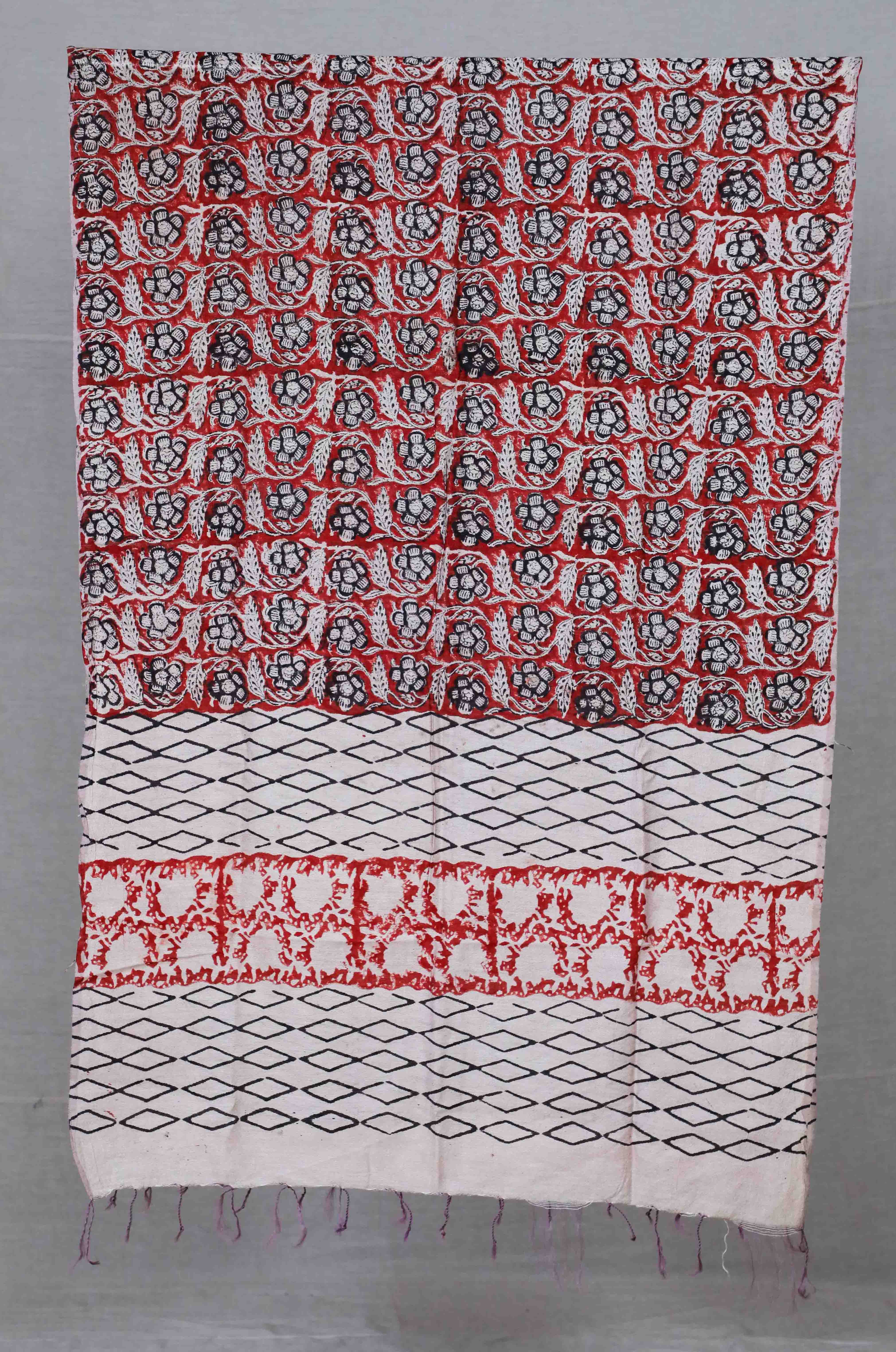 White Hand woven Jacquard Mix & Match