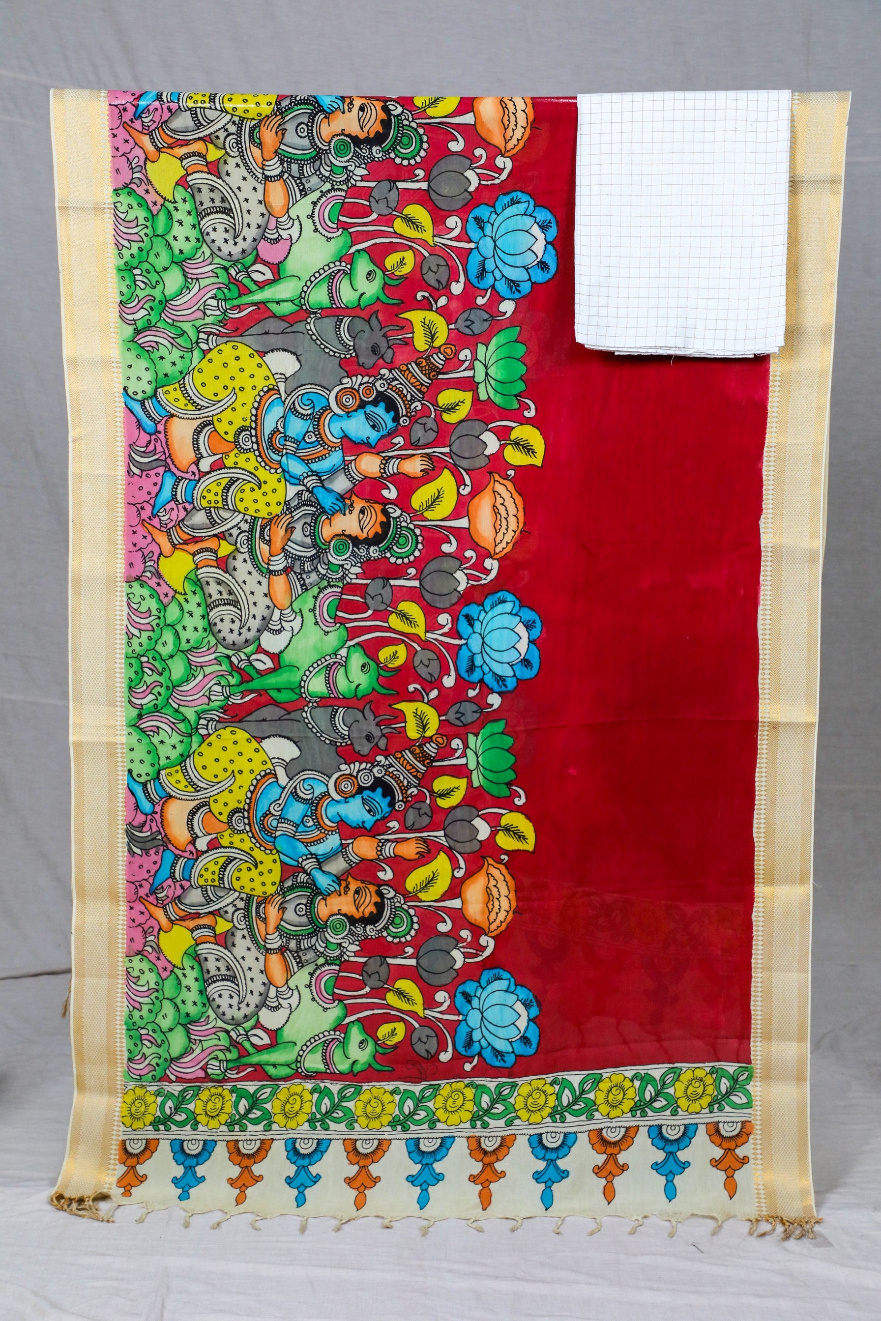 White Hand Woven Checks Mix & Match