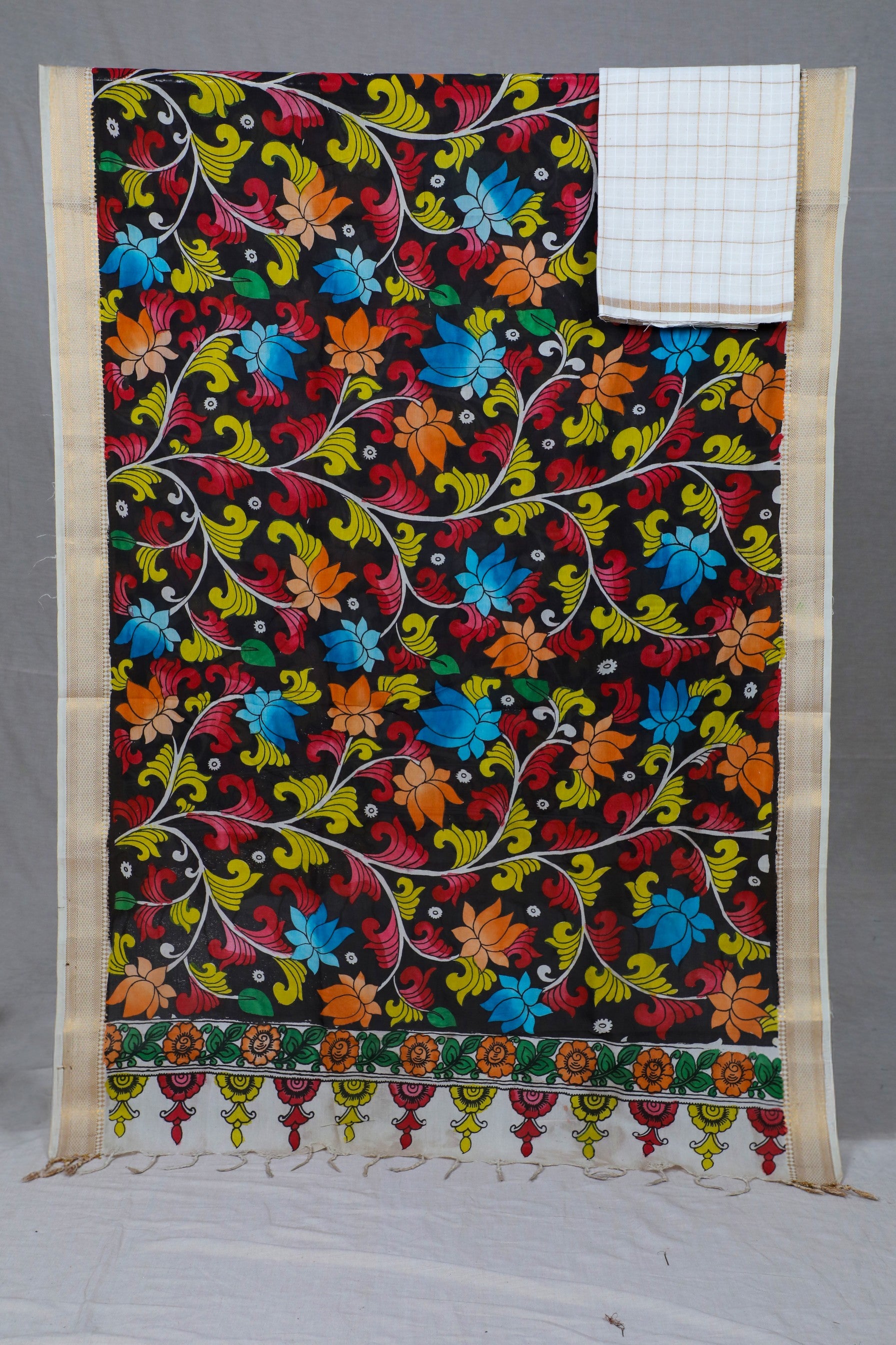 White Hand Woven Checks Mix & Match